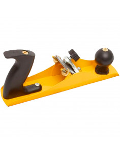 Tradineur - Cepillo carpintero para madera - Fabricado en Metal de lata resistencia - Mango Ergonómico, cómodo y seguro - 23,5 x