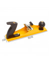 Tradineur - Cepillo carpintero para madera - Fabricado en Metal de lata resistencia - Mango Ergonómico, cómodo y seguro - 23,5 x