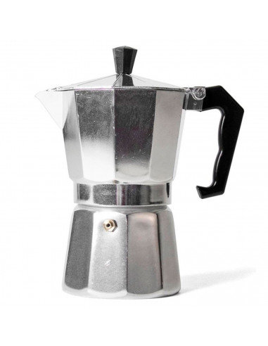 Tradineur - Cafetera de aluminio de 12 tazas, junta de silicona, diseño clásico, preparar café, apta para todo tipo de cocinas,