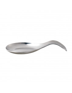 LifeStyle  - Soporte para cucharas de acero inoxidable 21 x 8,5 cm, reposa cucharas, soporte metálico para utensilios de cocina,