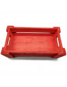 Tradineur - Caja de madera con asas "Wood Box" - Almacenamiento y organización - Caja Multiusos, Decoración, Herramientas, cocin