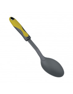 LifeStyle - Cucharón de servir de nylon/silicona de 32 cm color verde y gris