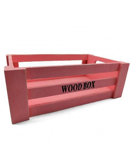 Tradineur - Caja de madera con asas "Wood Box" - Almacenamiento y organización - Caja Multiusos, Decoración, Herramientas, cocin Tradineur - Caja de madera con asas "Wood Box" - Almacenamiento y organización - Caja Multiusos, Decoración, Herramientas, cocin