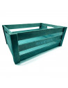 Tradineur - Caja de madera con asas "Wood Box" - Almacenamiento y organización - Caja Multiusos, Decoración, Herramientas, cocin