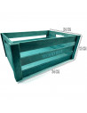 Tradineur - Caja de madera con asas "Wood Box" - Almacenamiento y organización - Caja Multiusos, Decoración, Herramientas, cocin