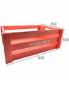Tradineur - Caja de madera con asas "Wood Box" - Almacenamiento y organización - Caja Multiusos, Decoración, Herramientas, cocin