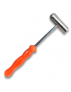 Tradineur - Mini Martillo Bola - Fabricado en Acero - Longitud 18 cm - Mango ergonomico de plástico - Ideal para obras de bricol