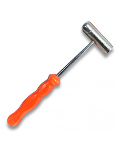 Tradineur - Mini Martillo Bola - Fabricado en Acero - Longitud 18 cm - Mango ergonomico de plástico - Ideal para obras de bricol