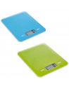 Tradineur - Bascula digital Slim para cocina - Max 5 kg - Pantalla LCD - Volumen de Agua y Leche - Batería Incluida - Botón Táct