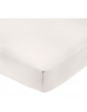 Tradineur - Sábana bajera ajustable, 50% algodón y 50% poliéster, válida para cama de 90, especial pieles sensibles, suave y tra