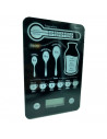 Tradineur - Bascula digital para cocina - Max 5 kg - Pantalla LCD - Batería Incluida - Botón Táctil - 23 x 15 cm - Modelo Aleato