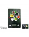 Tradineur - Bascula digital para cocina - Max 5 kg - Pantalla LCD - Batería Incluida - Botón Táctil - 23 x 15 cm - Modelo Aleato