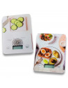Tradineur - Bascula digital para cocina - Max 5 kg - Pantalla LCD - Función Tara - Botón Táctil - 23 x 15 cm - Modelo Aleatorio