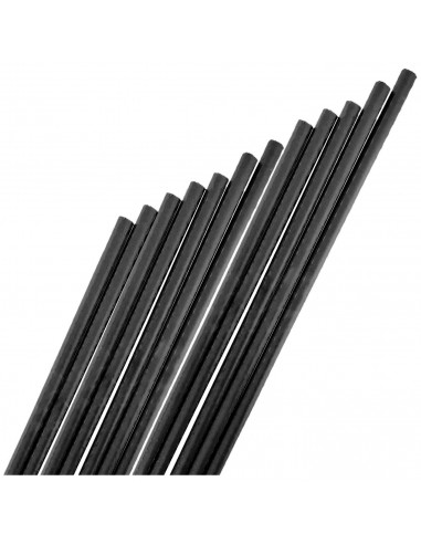 Tradineur - Pack de 12 tutores de Acero plastificado para Plantas de Ø 0,80 x 120 cm, Ideal para el Cuidado del jardín. Varillas