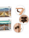 Tradineur - Tapa de madera decorada para contador, cierre metálico, cubre cuadro de luz, accesorio decorativo, original, resiste