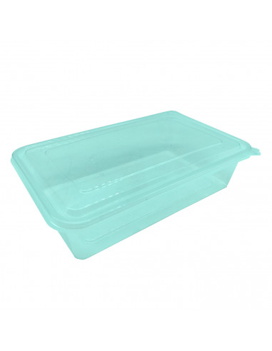 Tradineur - Recipiente transparente para fiambre Nº 2 - Fabricado en Plástico - Almacenamiento de alimentos - Cierre Hermético -