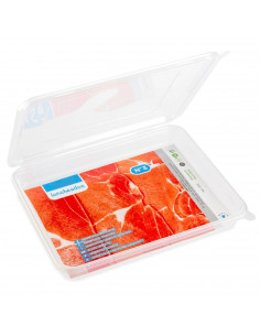 Tradineur - Recipiente transparente para fiambre Nº 3 - Fabricado en Plástico - Almacenamiento de alimentos - Cierre Hermético -