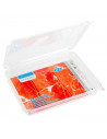 Tradineur - Recipiente transparente para fiambre Nº 3 - Fabricado en Plástico - Almacenamiento de alimentos - Cierre Hermético -
