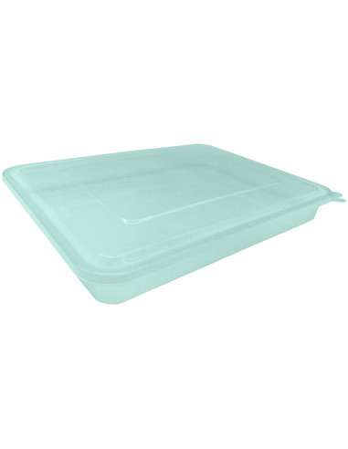 Tradineur - Recipiente transparente para fiambre Nº 3 - Fabricado en Plástico - Almacenamiento de alimentos - Cierre Hermético -