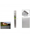 Tradineur - Valla doble cara PVC decorativa de jardín - Borde para césped, plantas, flores, decoración de exterior - 1 x 3 Metro