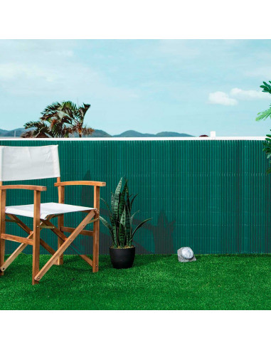 Tradineur - Valla doble cara PVC decorativa de jardín - Borde para césped, plantas, flores, decoración de exterior - 1,5 x 3 Met