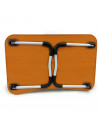 Tradineur - Bandeja plegable para cama - Fabricado en madera - Disfruta de tus actividades en la comodidad de la cama - 60 x 40