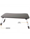 Tradineur - Bandeja plegable para cama - Fabricado en Madera - Disfruta de tus actividades en la comodidad de la cama - 60 x 40