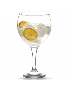 Tradineur - Set de 6 copas de cristal Misket para vino, combinados, cócteles, champán, agua, aptas para lavavajillas, elegantes,