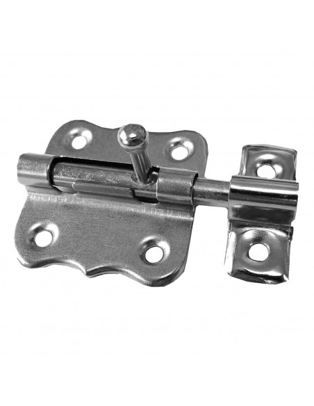 Tradineur - Cerrojo para puerta - Pestillo multifunción de acero inoxidable - Pasador de seguridad, fácil colocación mediante to