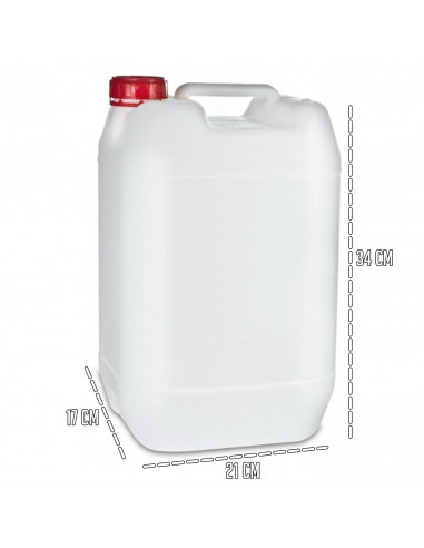 Tradineur - Garrafa Cuadrada - Fabricado en plástico - Apto para uso alimentario - ideal para almacenar y transportar agua, bebi