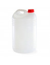 Tradineur - Garrafa Redonda - Fabricado en plástico - Apto para uso alimentario - ideal para almacenar y transportar agua, bebid