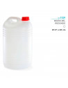 Tradineur - Garrafa Redonda - Fabricado en plástico - Apto para uso alimentario - ideal para almacenar y transportar agua, bebid