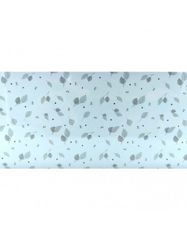 Tradineur - Caja de pañuelo de metal - Diseño Hoja - Ideal para su uso en el baño, el dormitorio, la sala de estar, la oficina -