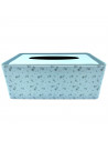 Tradineur - Caja de pañuelo de metal - Diseño Hoja - Ideal para su uso en el baño, el dormitorio, la sala de estar, la oficina -