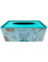 Tradineur - Caja de pañuelo de metal - Diseño Ramas - Ideal para su uso en el baño, el dormitorio, la sala de estar, la oficina