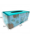 Tradineur - Caja de pañuelo de metal - Diseño Ramas - Ideal para su uso en el baño, el dormitorio, la sala de estar, la oficina