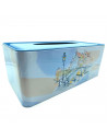 Tradineur - Caja de pañuelo de metal - Diseño Puente - Ideal para su uso en el baño, el dormitorio, la sala de estar, la oficina