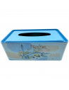 Tradineur - Caja de pañuelo de metal - Diseño Puente - Ideal para su uso en el baño, el dormitorio, la sala de estar, la oficina