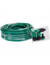 Tradineur - Manguera de riego flexible 3 capas con accesorios, regar jardín, huerto, coche, labores agrícolas, 20 bar, Ø12 mm, 3
