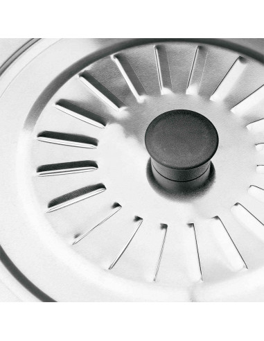 Tapa multiusos de acero inoxidable con pomo de 34 cm de diámetro, para distintos tipos de sartenes. Tapadera de inox para evitar