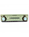 Tradineur - Radio vintage "Hip Hop" portátil - Bluetooth - Bandas AM/FM/SW - Batería recargable - Ranuras USB y TF - Antena retr