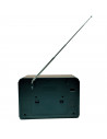 Tradineur - Radio vintage "Hip Hop" portátil - Bluetooth - Bandas AM/FM/SW - Batería recargable - Ranuras USB y TF - Antena retr