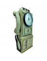 Tradineur - Reloj Decorativo Hucha - Diseño de Teléfono Antiguo - Fabricado en Metal - Ranura en la parte superior - 29 x 17 x 7