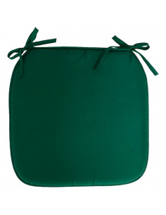 Tradineur - Cojín para sillas - Fabricado 100% Poliéster - Fácil de limpiar y Comodidad ergonómica - 39 x 39 x 3 cm - Color Verd