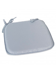 Tradineur - Cojín para sillas - Fabricado 100% Poliéster - Fácil de limpiar y Comodidad ergonómica - 39 x 39 x 3 cm - Color Gris