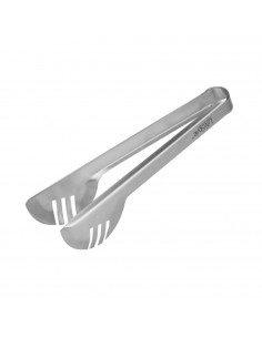 Tradineur - Pinzas para ensaladas o espaguetis de acero inoxidable, pinzas de cocina, 24 x 5 x 7 cm