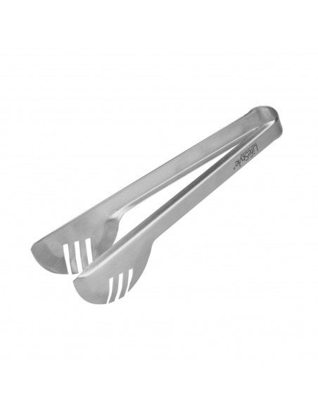 Tradineur - Pinzas para ensaladas o espaguetis de acero inoxidable, pinzas de cocina, 24 x 5 x 7 cm
