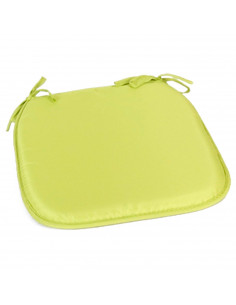 Tradineur - Cojín para sillas - Fabricado 100% Poliéster - Fácil de limpiar y Comodidad ergonómica - 39 x 39 x 3 cm - Color Verd