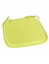 Tradineur - Cojín para sillas - Fabricado 100% Poliéster - Fácil de limpiar y Comodidad ergonómica - 39 x 39 x 3 cm - Color Verd