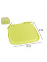 Tradineur - Cojín para sillas - Fabricado 100% Poliéster - Fácil de limpiar y Comodidad ergonómica - 39 x 39 x 3 cm - Color Verd